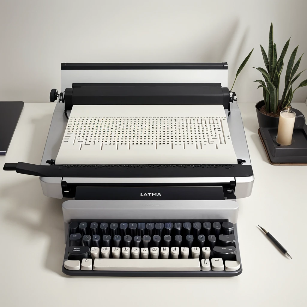 I want create a poster on blank typing