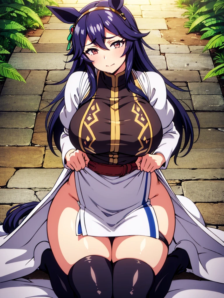 1 solo milf,in fire_emblem:_genealogy_of_the_holy_war style,(umamusume),horse ears,(horse tails from top of hip:1.2),
in heat,gigantic breast,wariza,girls sitting,female masturbation,zentai,bodystocking,
cute dress,princess dress,beautiful cloths with sexy lace,micro mini skirt,garter belt,fantasy Beautifully embroidered clothes,sexual lingerie,