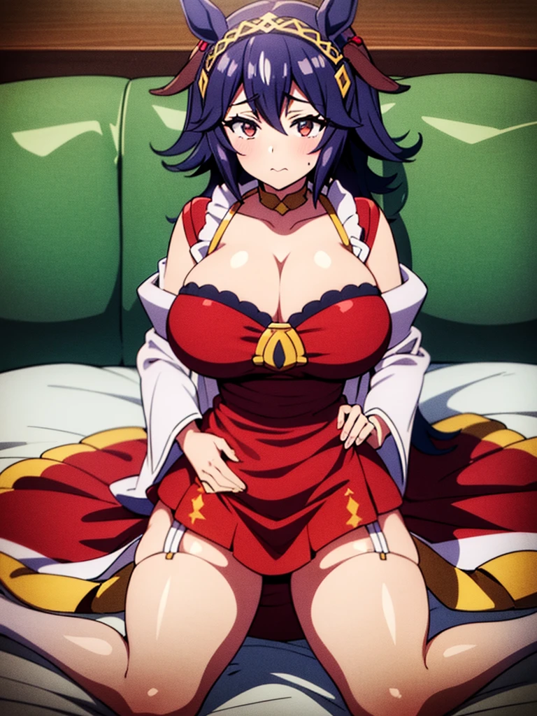 1 solo milf,in fire_emblem:_genealogy_of_the_holy_war style,(umamusume),horse ears,(horse tails from top of hip:1.2),
in heat,gigantic breast,wariza,girls sitting,female masturbation,zentai,bodystocking,
cute dress,princess dress,beautiful cloths with sexy lace,micro mini skirt,garter belt,fantasy Beautifully embroidered clothes,cleavage cut,sexual lingerie,