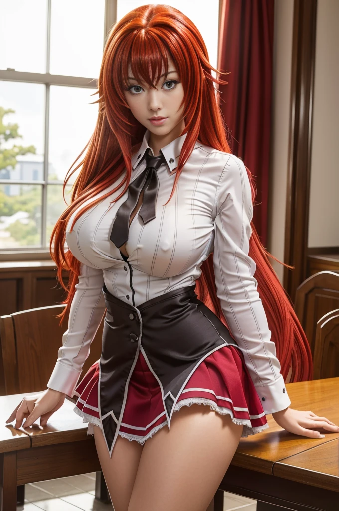 
(best quality, masterpiece, highest detailed), (photorealistic:1.2), raw photo, (rias gremory),sexy, big breasts, in classroom,mini skirt, unbottoned shirt, (vibrant color), (intricate details), (dynamic angle)