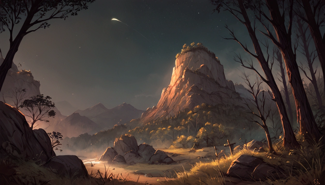 score_9, score_8_up, score_7_up, score_6_up, dark and scary lions’ liar, sinister atmosphere, landscape, fortress, forest on the background