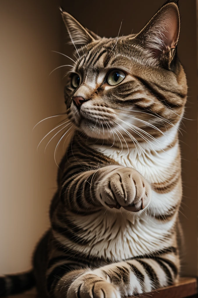 cat with chin