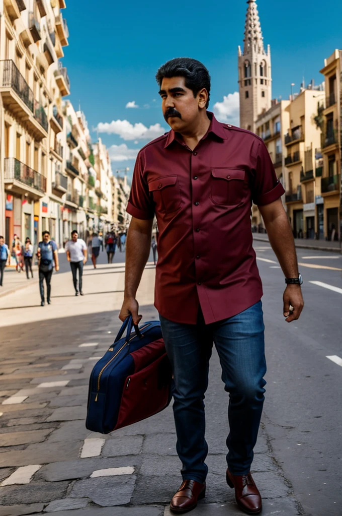 Nicolás Maduro dressed for Barcelona 