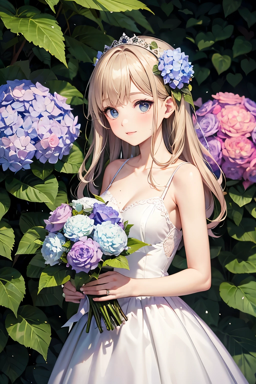 bouquet of 2 hydrangeas
