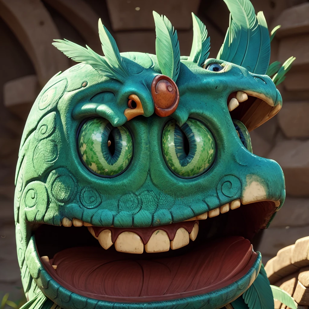 Feathered Serpent Smiling