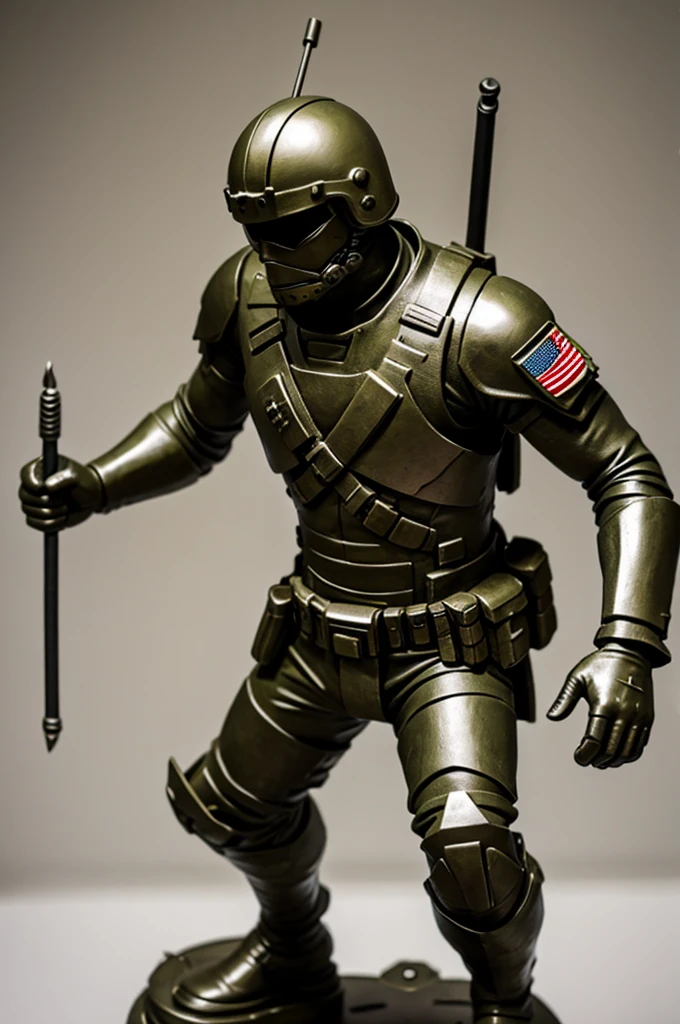Army metal sculpture