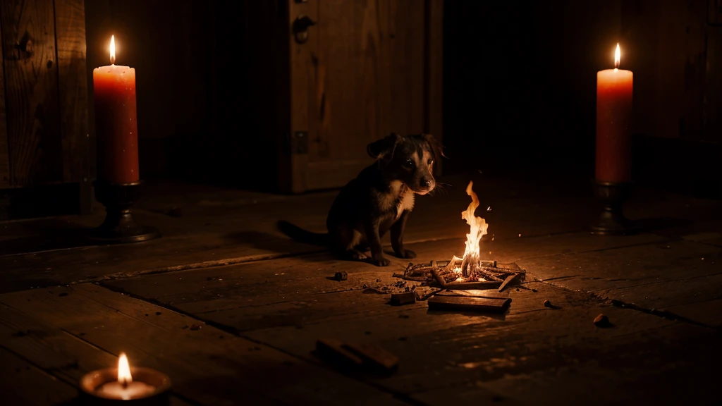 A tiny mammal with a blood rustic lab summoning demons