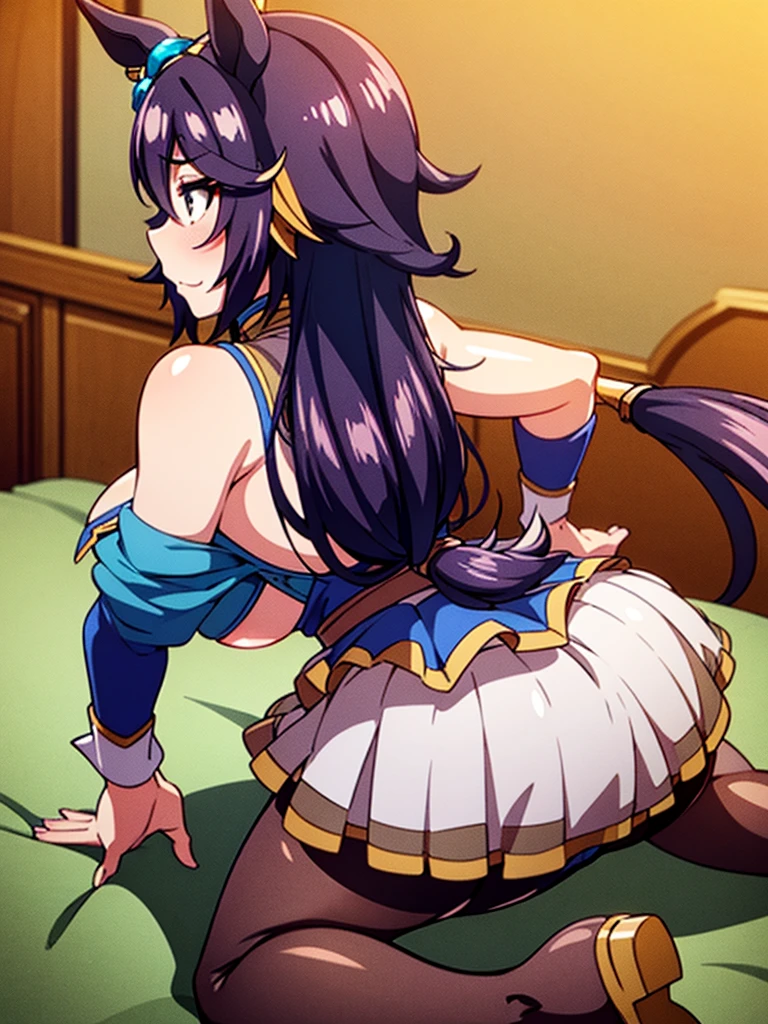 1 solo milf,in fire_emblem:_genealogy_of_the_holy_war style,(umamusume),horse_ears,(horse_tails from top_of_hip:1.4),BREAK,
in heat,orgasm,afterglow,give a big yawn,large breast,
crotch focus,on back,on the bed,
legs up,squatting,M-shaped spread legs,open legs,BREAK,panties under pantyhose,fishnet pantyhose,sexy lace-trimmed lingerie,
humid,wedgie,BREAK,
clothed,cleavage cut out,tailcoat bunny,beautiful cloths with sexy lace,fantasy Beautifully embroidered clothes,