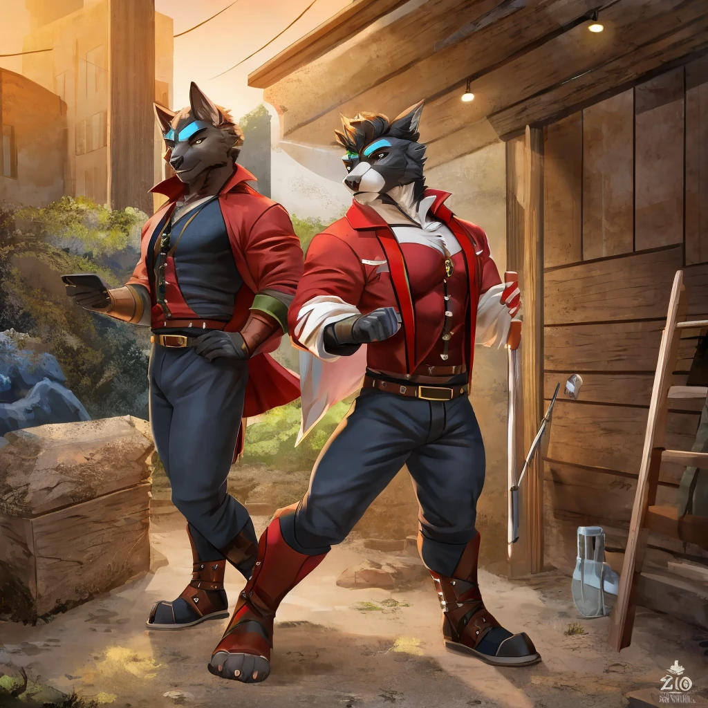 Furry peeing on an open diaper
