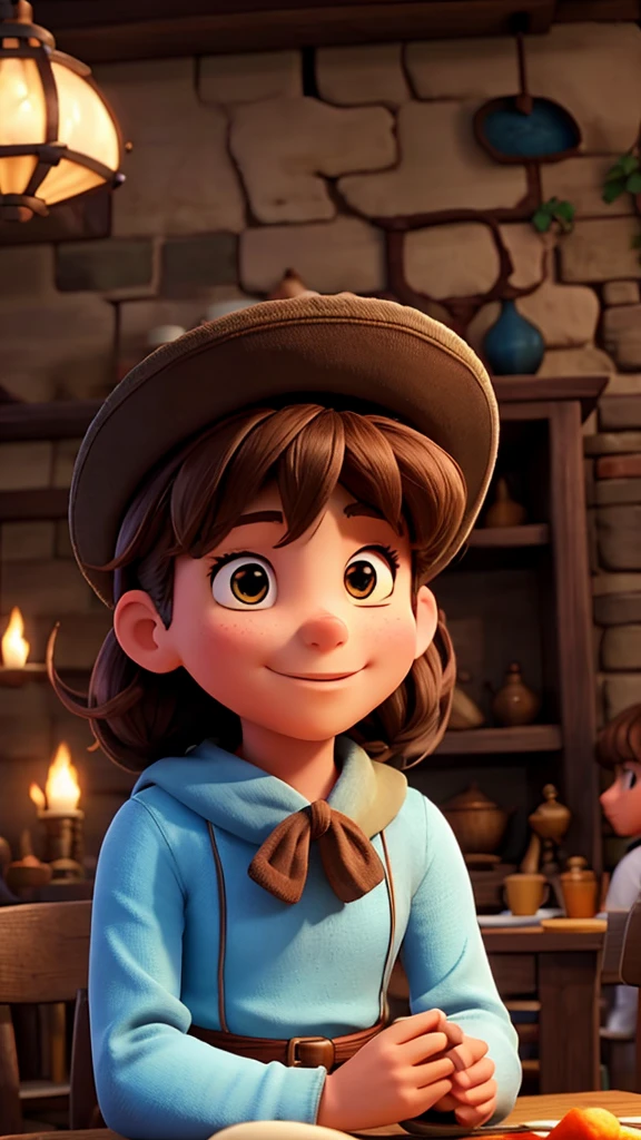 Adventurer Sitting at a Table