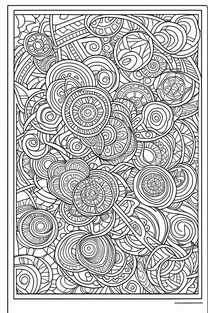 Generate 2 page colouring book 
