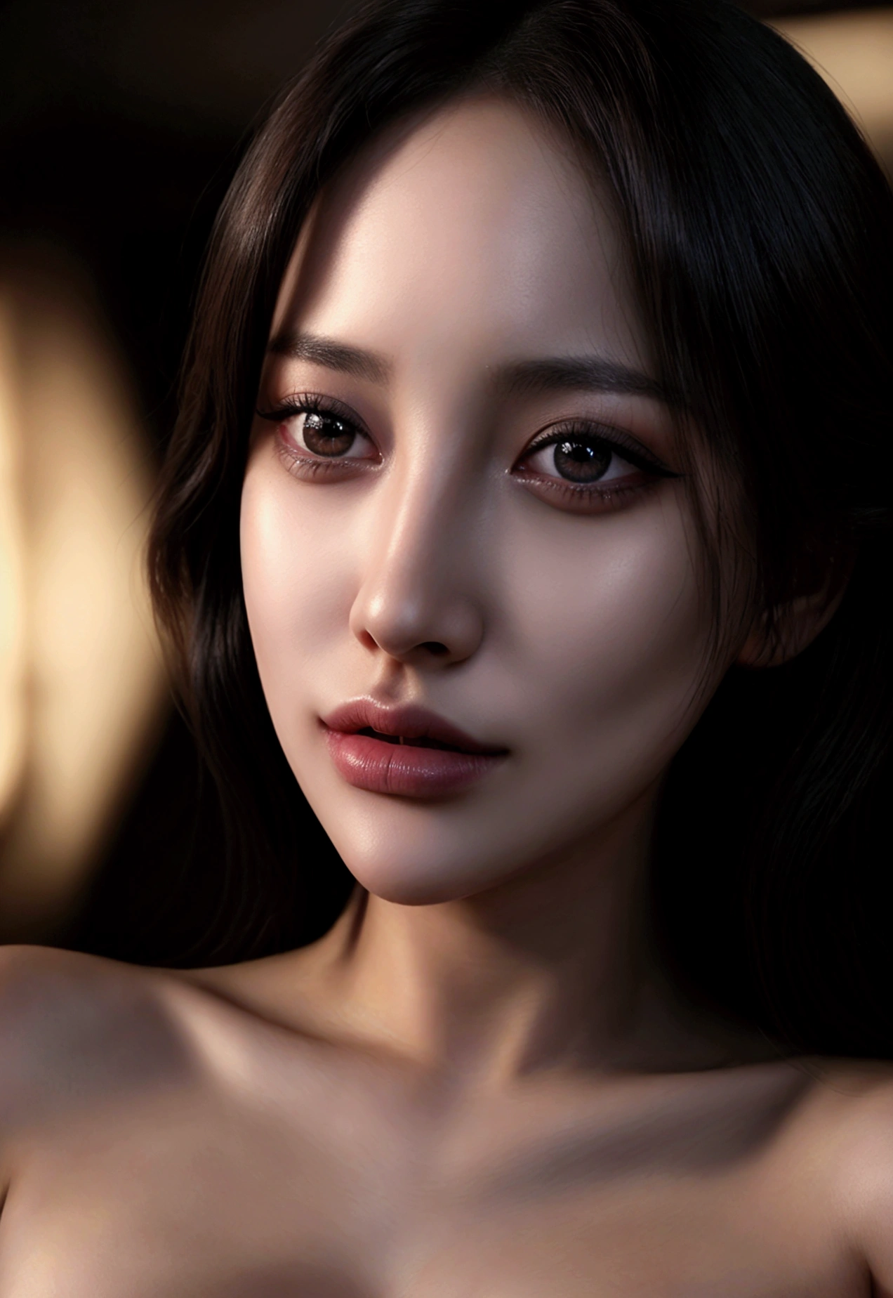Head, complex 3d rendering super detailed, 1girl, (nsfw), looking at the audience, (PureErosFace_V1:0.6), 18 years old, black ponytail, (except white panties: 1.2), pure, real skin, huge breasts, pure pink, vibrant details, surrealism, beautiful background (room: 1.2), octane rendering, 8k, best quality, masterpiece, very refined and beautiful, very detailed, CG, unified, wallpaper, (realistic, realistic: 1.37), stunning, fine details, masterpiece, best quality, official art, very detailed CG Unity 8k wallpaper,