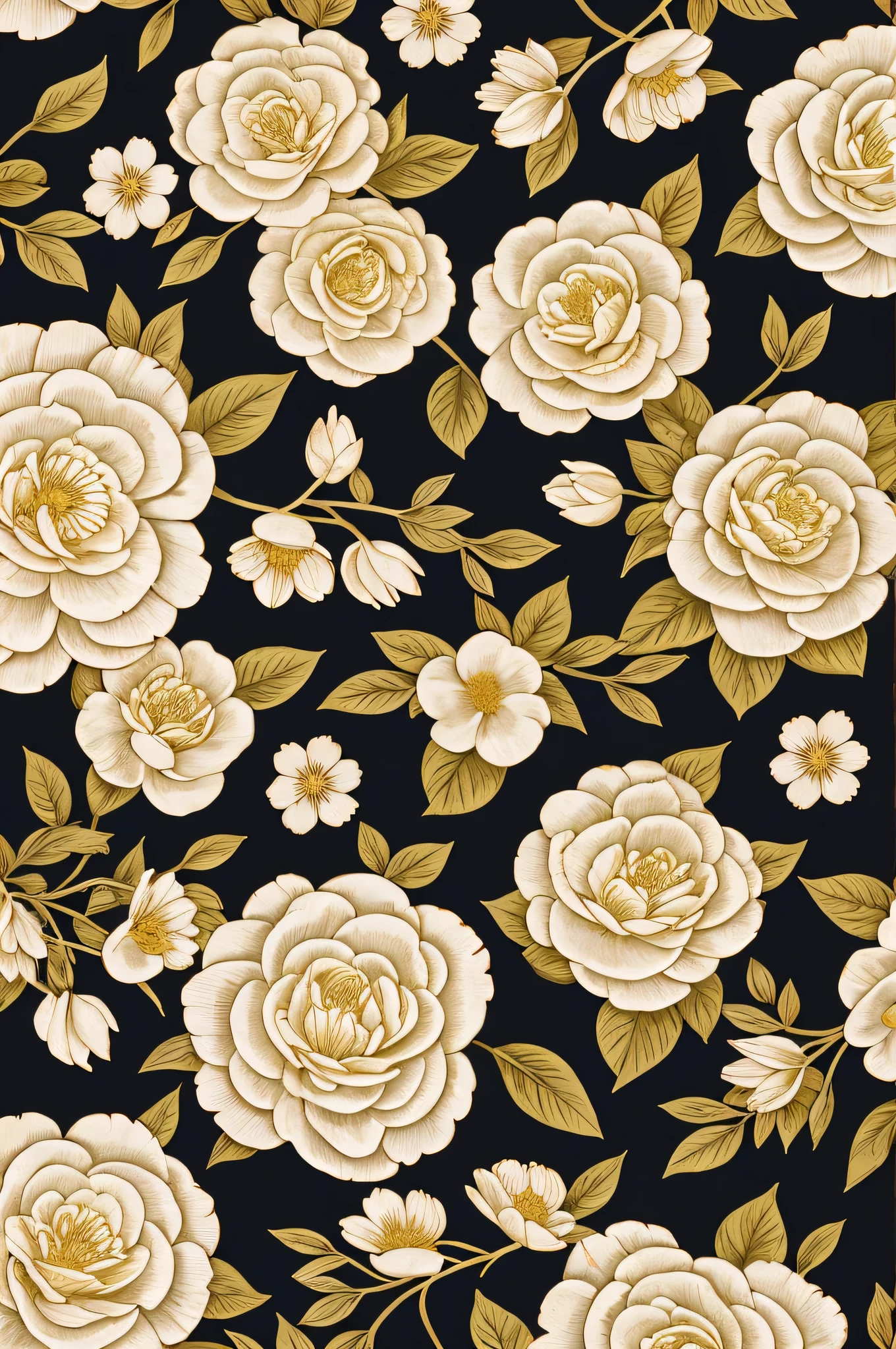 Floral pattern for tea