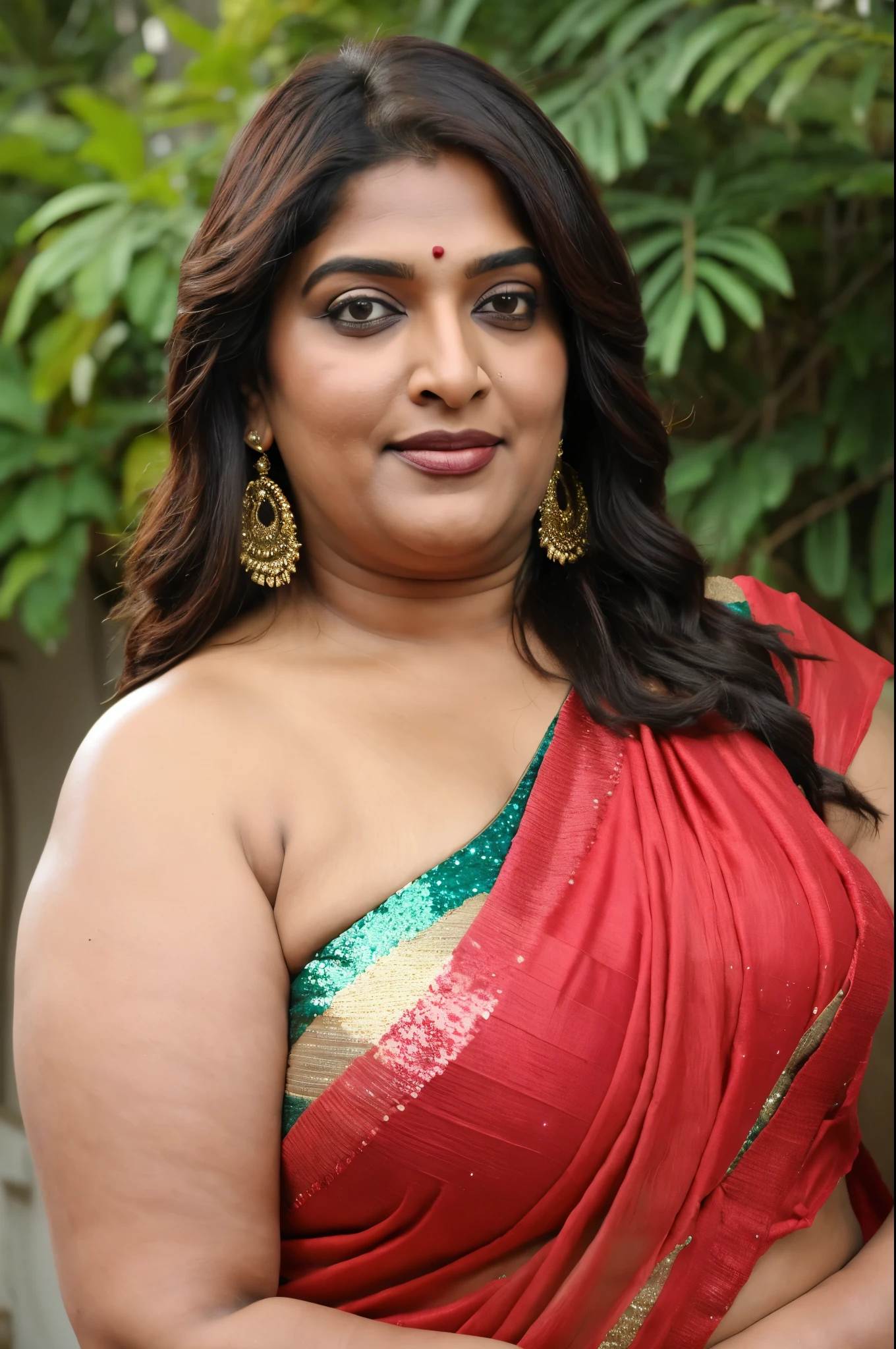 Sexy fat plus size indian bhabhi, 60 years old Woman, big Indian mommy, horny mommy, hot Amma, big Indian aunty bhabhi, wide body , heavy figure, sleeveless blouse, desi hot aunty, looks like Kriti Sanon, wearing sleeveless saree blouse, sexy sequin saree, bold saree fashion, bong saree fashion, bold hot photoshoot, sexy sequin saree, she has fleshy arms and fat wide belly, sexy armpits, showing her attractive fleshy figure, high quality skin, skin pores, skin texture, deep juicy navel, sexy navel folds, fleshy figure, jiggly belly, hyper realistic skin, RAW Foto, thick juicy figure, 