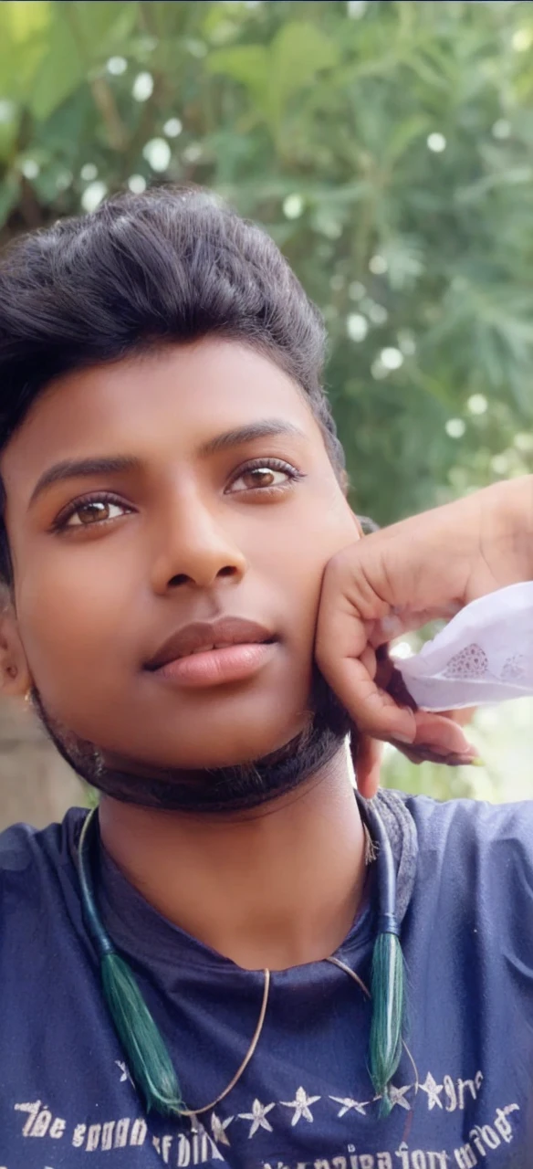 1 18 year old indian girl, longye hair, curly hair, black hair color, smooth skin, eyes black, sorrido, vegetation, Occasional, traditional style clothes, black formal sari, realisitic, with background in a fancy restaurant, 8k super realisitic, super detalhado e realisitic