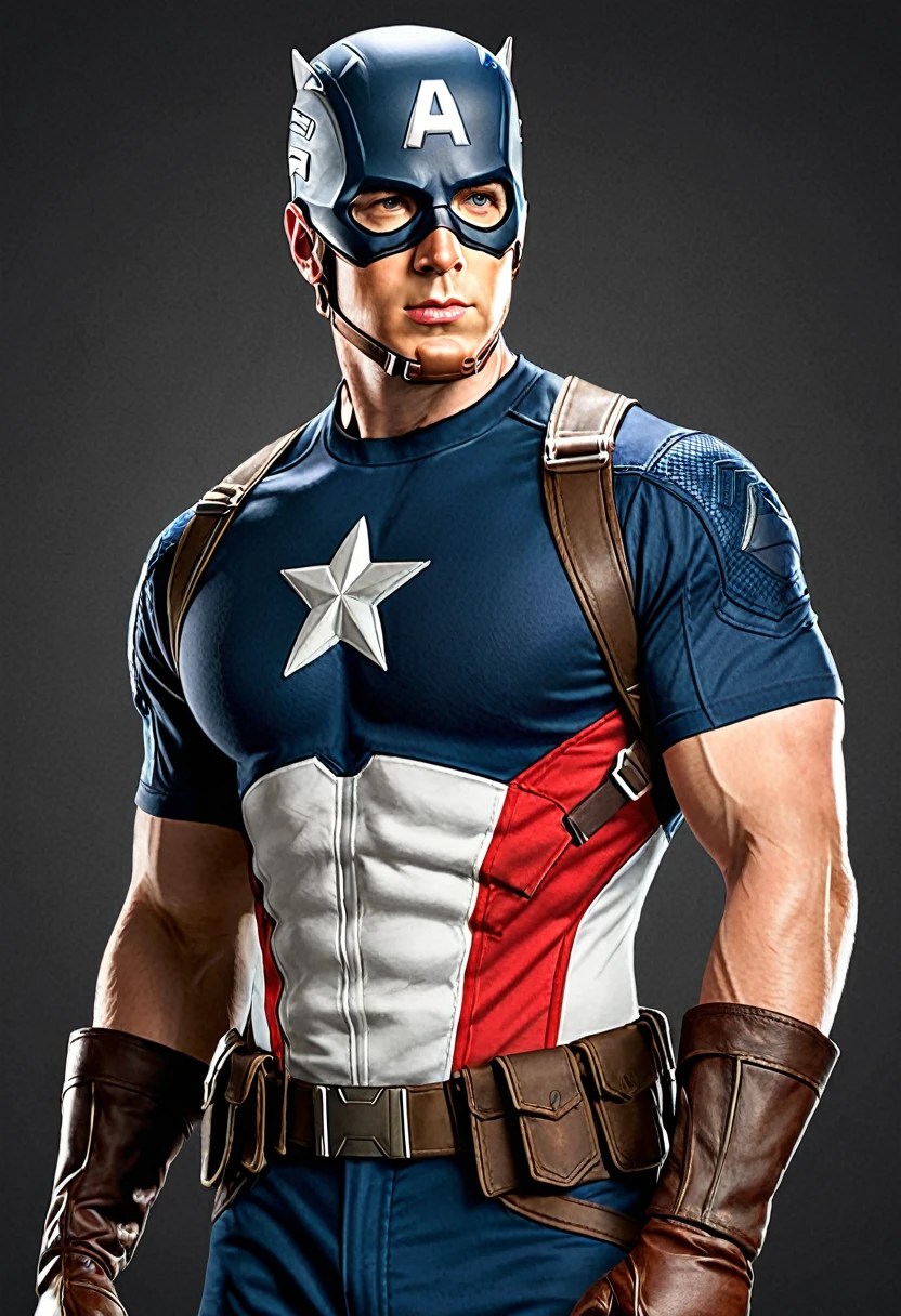 captain america, t-shirt_design