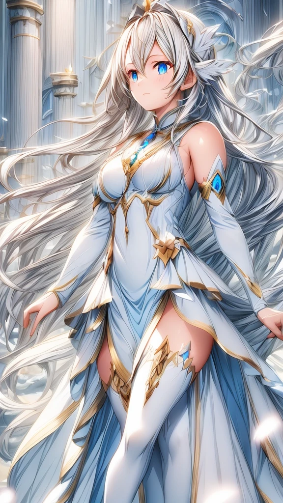 Crystal Cover, Upper Body, Side view, Alternative Colors, masterpiece, Detailed description, Practical, pixiv Top Quality, Beautifully, {{{Kawaii1girl}}}, Super beauty fused with machine, Exquisite shabby chic pattern, Beautiful woman with sparkling eyes, Half of my body is made of machines, Clear vitreous, The machinery inside the body is transparent, light, Dynamic Angle, Dynamic poses, Crystal World, Depth of Field