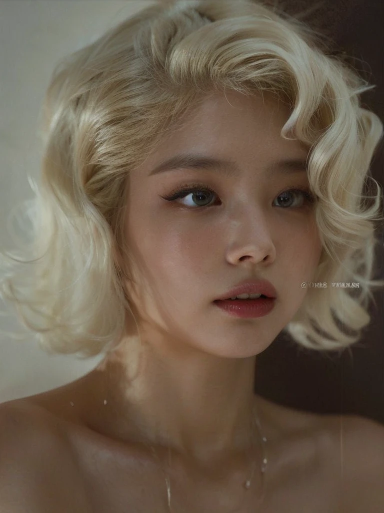 Wonyoung do IVE face, photo realist, ultra HD, 8K, big and juicy lips