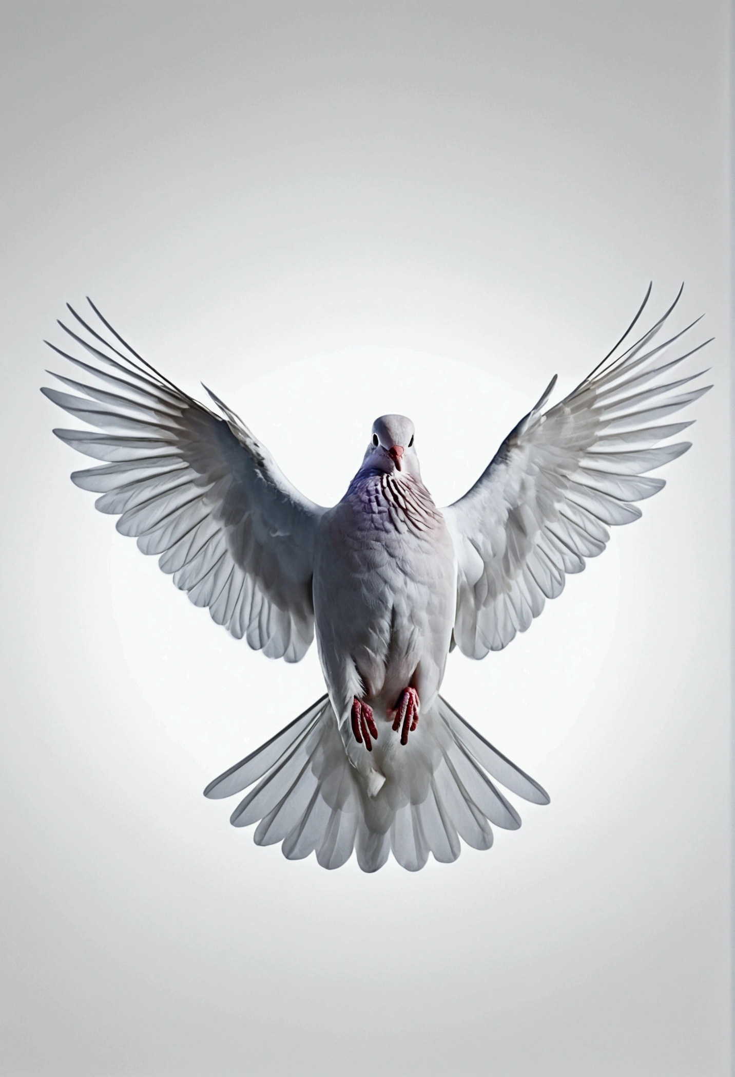 peace dove. White background