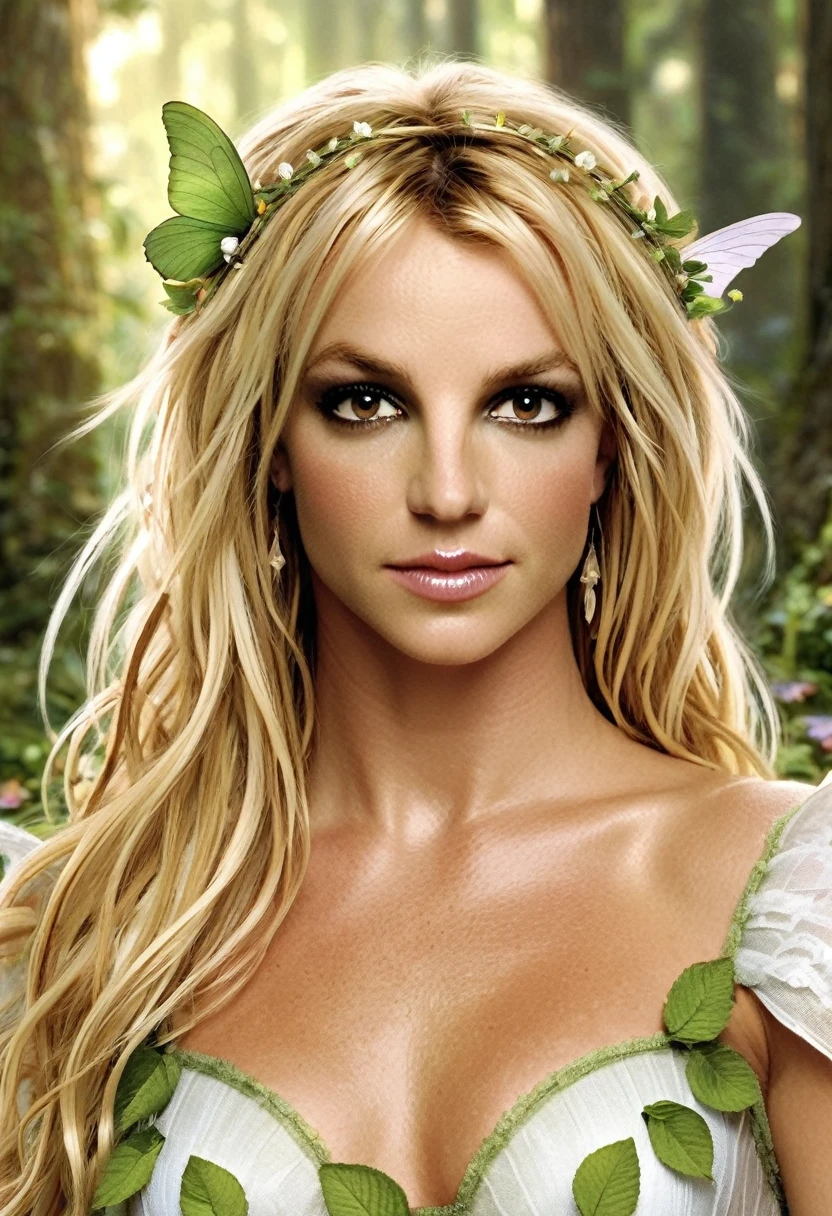 britney spears closeup of a fairy sitting on the floor, sorrindo como uma rainha de faeries, faerie bonita, faerie, faerie, offcial art, princesa faerie, Rainha das faeries, pixie character, Margot Robbie como uma faerie, Leprechaun, fairy aesthetics, faerie adulta bonita, faerie astral, fairy magnificent, fae, faerie bonita, Brittney Lee. best quality masterpiece, realisitic, realisitic, Award-Winning Illustration, (Highly detailed face and skin texture), (fully body), (Complicated Detail: 1.2), (finely detail), (Complicated Detail), (cinematic lights, better quality backlight), lines sharp, sharp focus, offcial art, unity 8k wallpaper , absurdrez, unbelievably absurd, huge filesize, ultra girl , Fantasyart, RTX,((Closing-up photo by award-winning studio)), , (Shut your mouth), , perfect hands, beautiful detailed eyes, face perfect