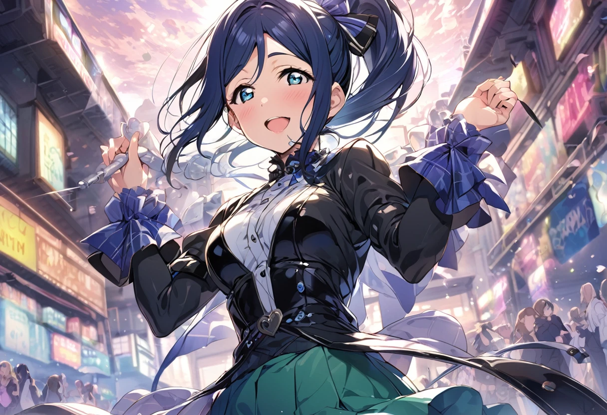 Love Live adult Kanan Matsuura, masterpiece, highest quality, gloss, clothing random, sensitive, beautiful background