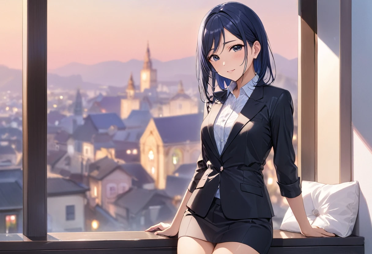 Love Live adult Kanan Matsuura, masterpiece, highest quality, gloss, clothing random, sensitive, beautiful background