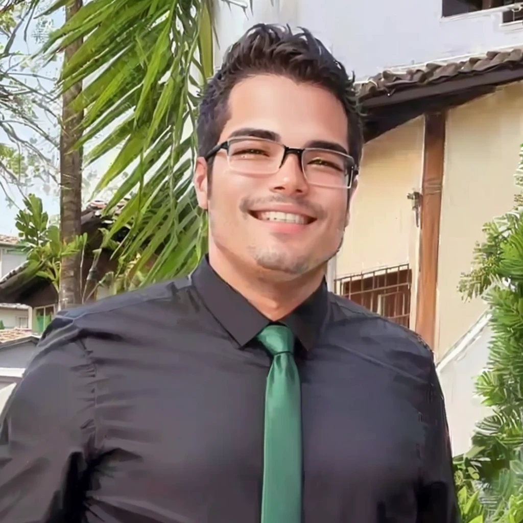 smiling man in a black shirt and green tie in front of a house, david rios ferreira, caio santos, Daniel Mirante, icaro carvalho, by Samuel Silva, ariel perez, edon guraziu, by Felipe Device, edu souza, maxwell boas, by Emerson Silva, henrique alvim corrêa, Jose Moncada