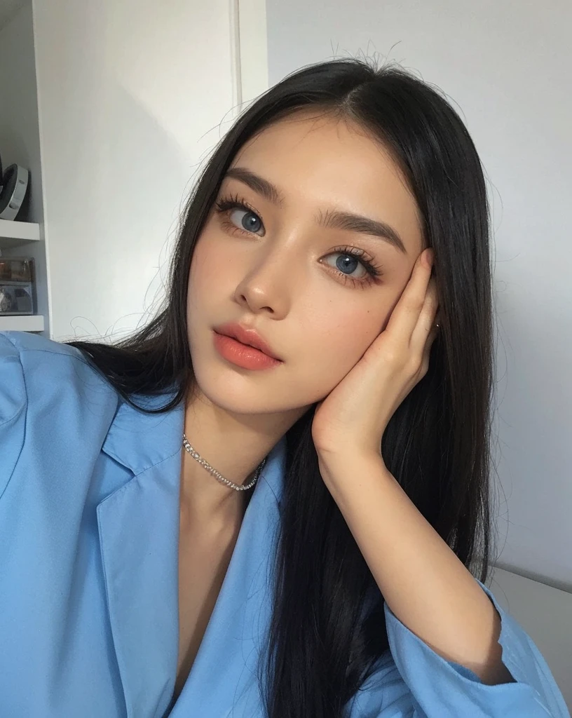 Blue dress