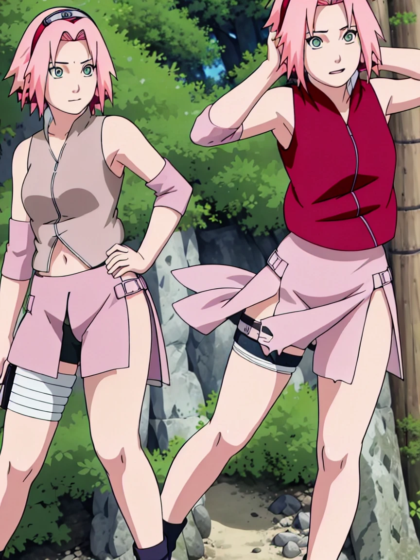 Sakura Haruno nude,wide hips,abdomen,sexy ,Show your armpitsSakura Haruno nude,wide hips,behind,sexy ,Show your armpits,jump,On the tree,IPST,(( naked,Torn shirt,full body,Show your butt, In the forest,open shirt,nipple)),skirt handle