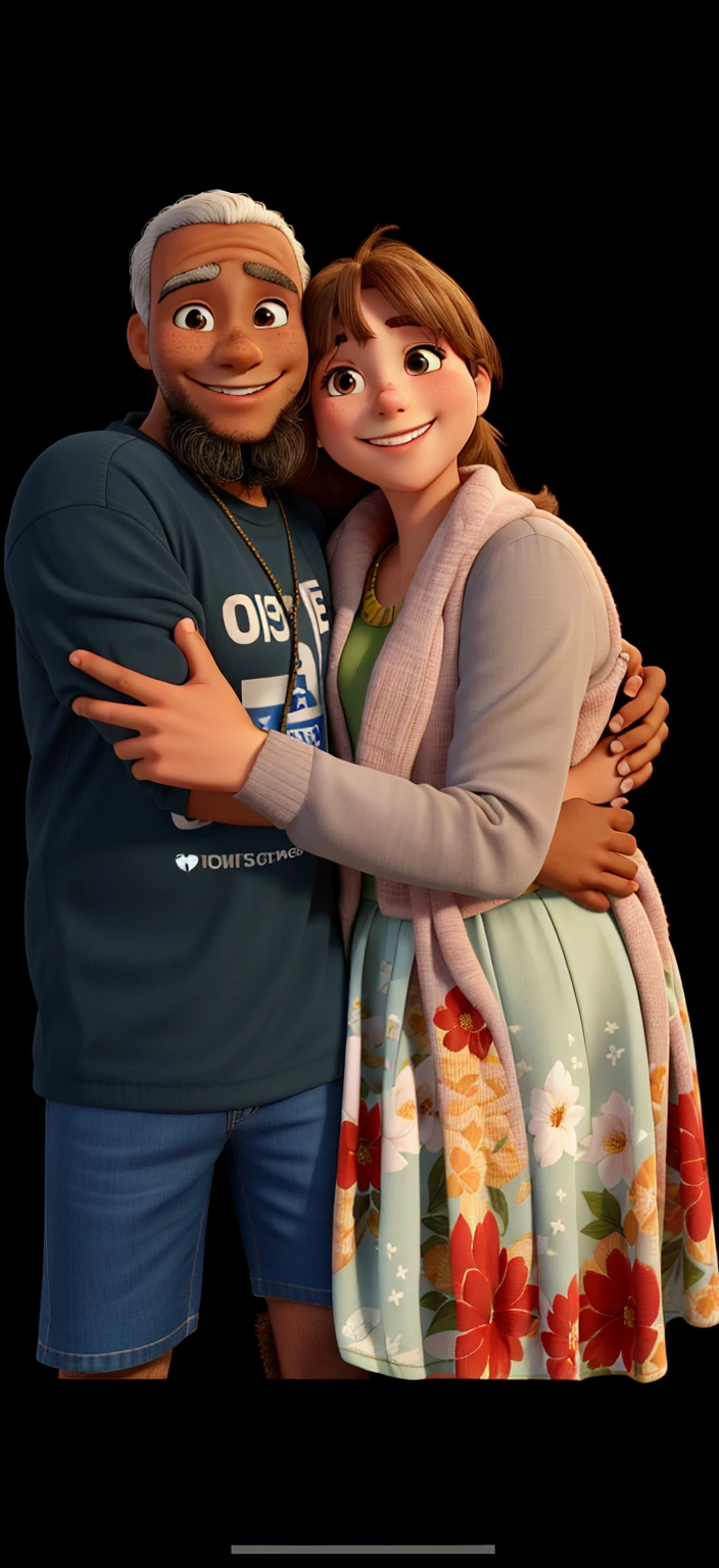 couple hugging and smiling