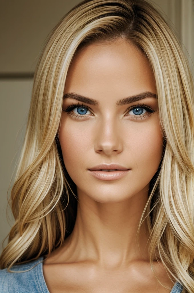 Face blonde women 