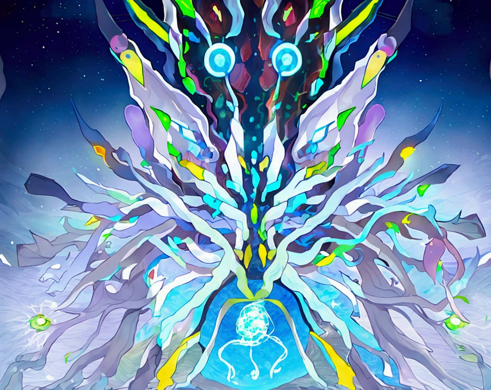 A very detailed illustration of a neurons synapse with membrane of the sender synapse and the receiver neuron both visible, with the space between filled with glowing colorful neurotransmitters molecules floating about. Abstract infographic design, simplified shapes, teaching material 