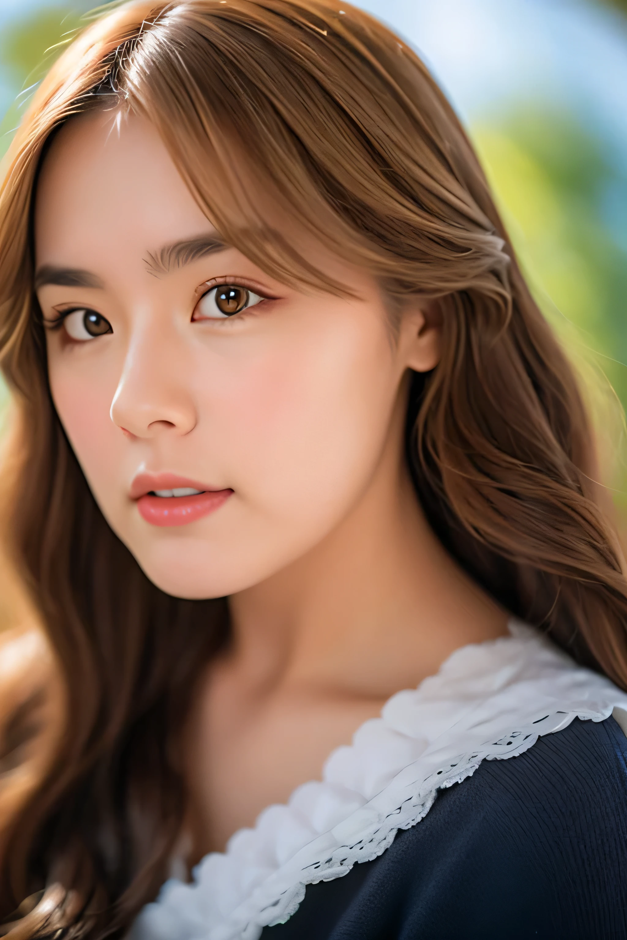 8k, masterpiece, original photo, best quality, Reality, Extremely detailed CG Unity 8K wallpaper, Depth of Field, Movie Lighting, lens flare, Ray Tracing, (Extremely beautiful face, Beautiful lips, beautiful eyes), Intricately detailed face, ((Ultra-delicate skin), Beautiful 1 girl best quality photos， Ultra-high resolution， （Realistically：1.4），Cute hairpin，1 girl，Red long hair,Cropped sweater ，Beautiful slim woman:1.4, on the island,Super thin face，Exquisite eyes，double eyelids，Necklace