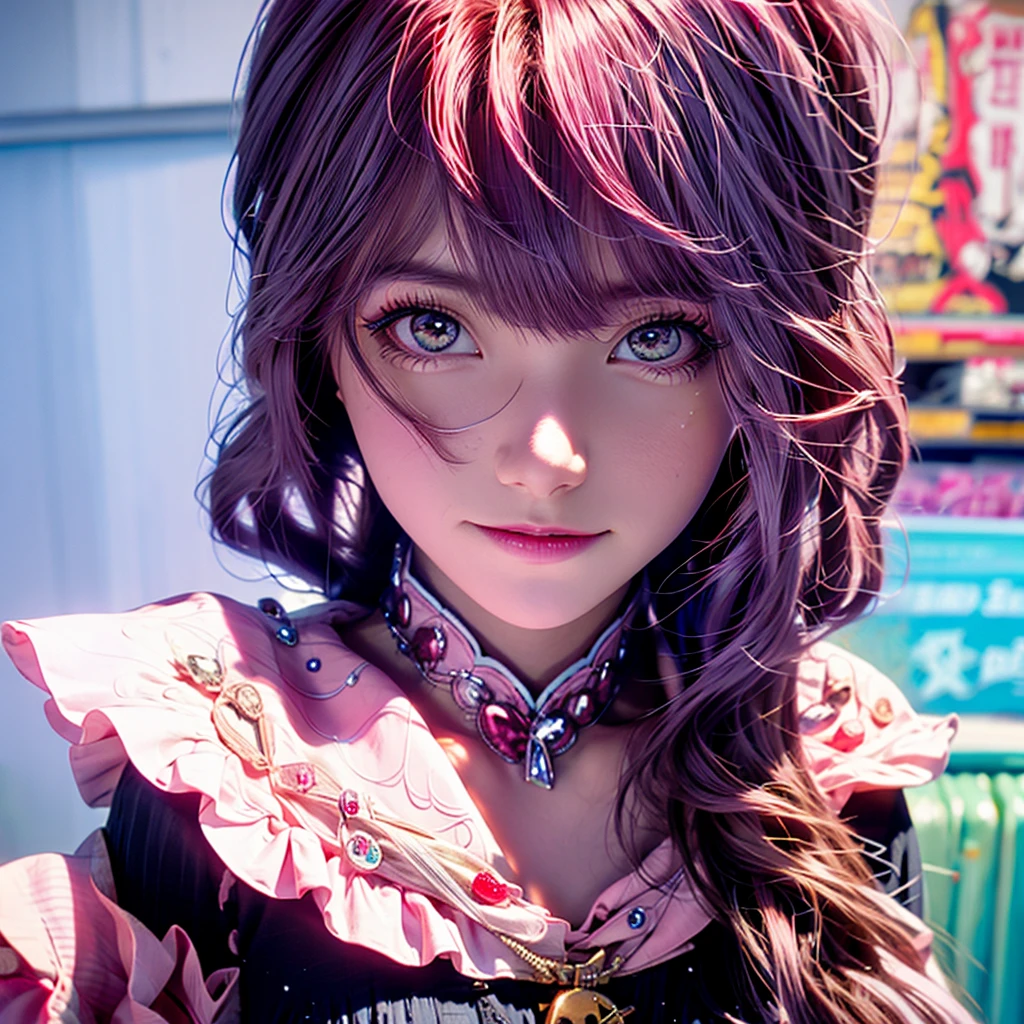 Pink hair girl
