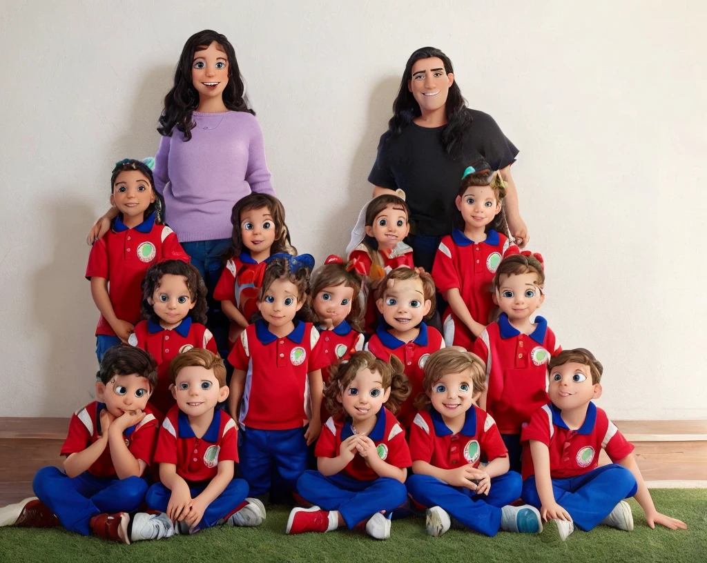 group of disney style children, pixar, Best Quality, high quality