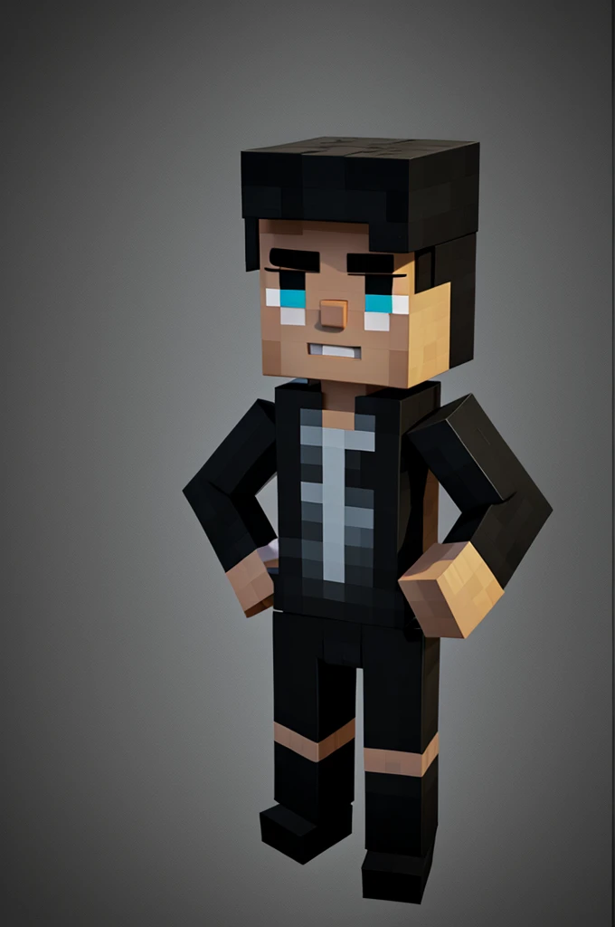 toon characters ,black,Male,simple, Minecraft