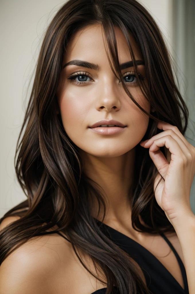 Photo of brunette woman