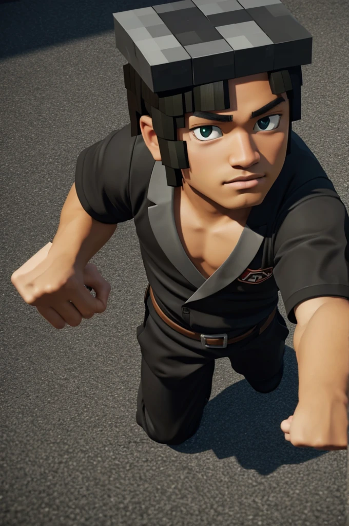アニメ,black,male,minecraft 