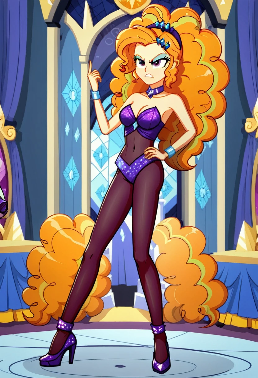 Eqg adagio angry bodystocking costiumme in the castle dancing . Rarity