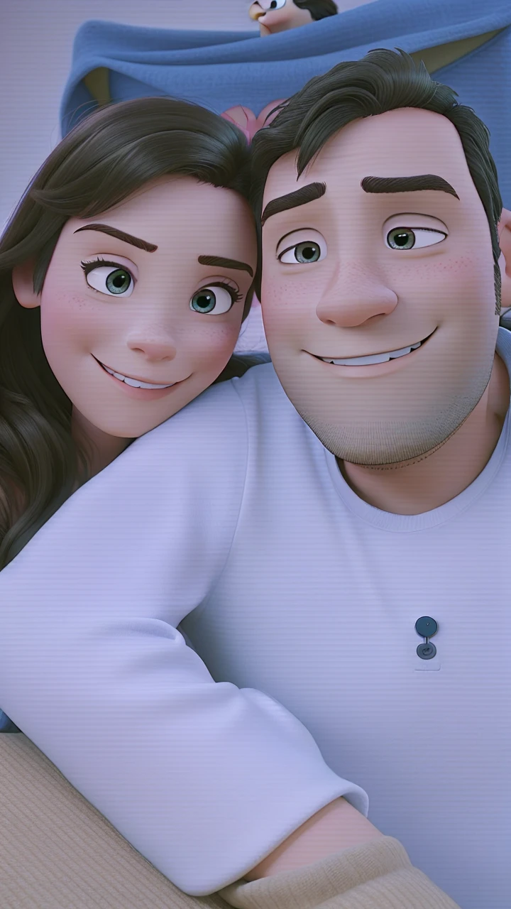 Romantic couple like Disney Pixar movies 