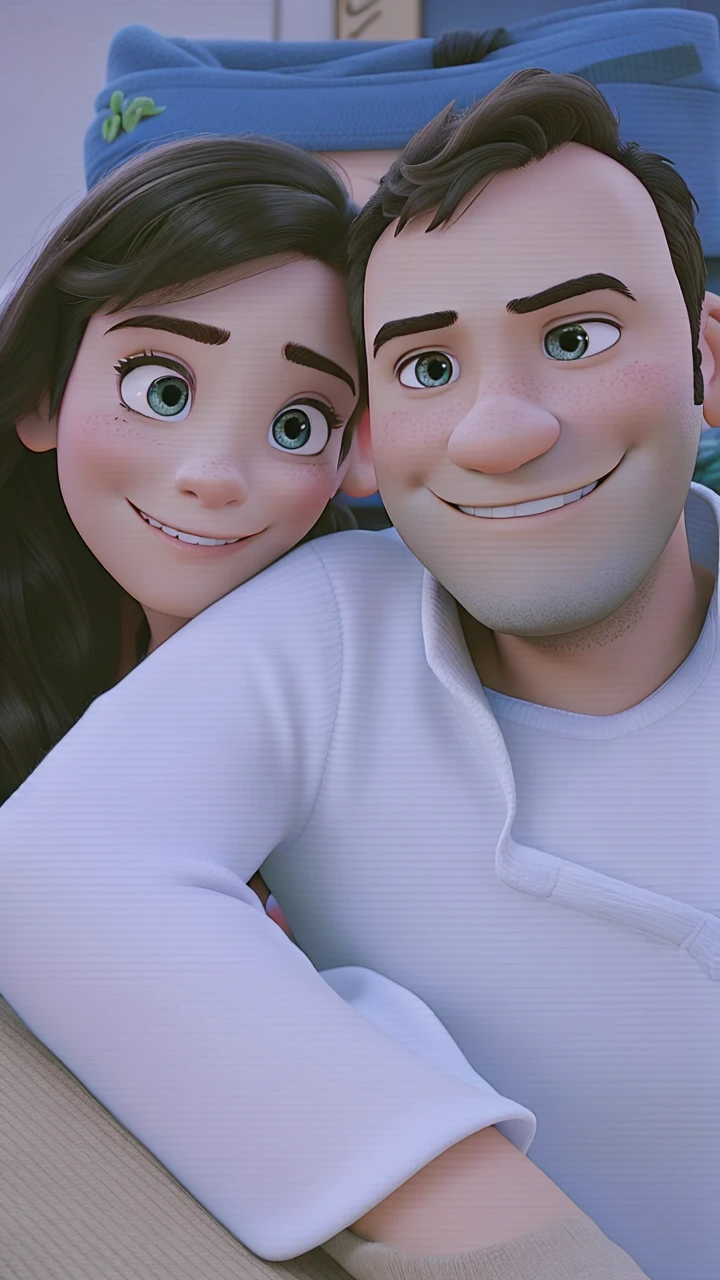 Romantic couple like Disney Pixar movies