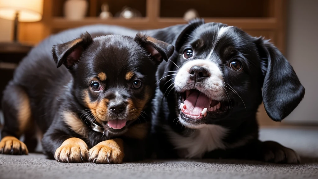 Scary puppy turned into a monster