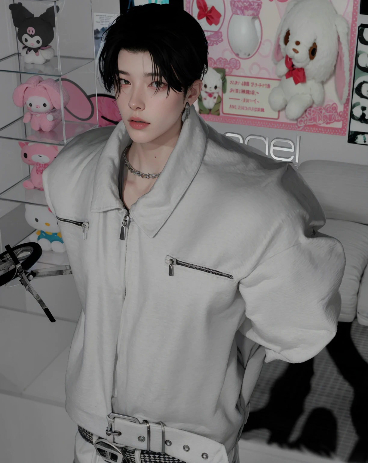 Beautiful detailed skin, Detailed Body, beautiful detailed hair, 