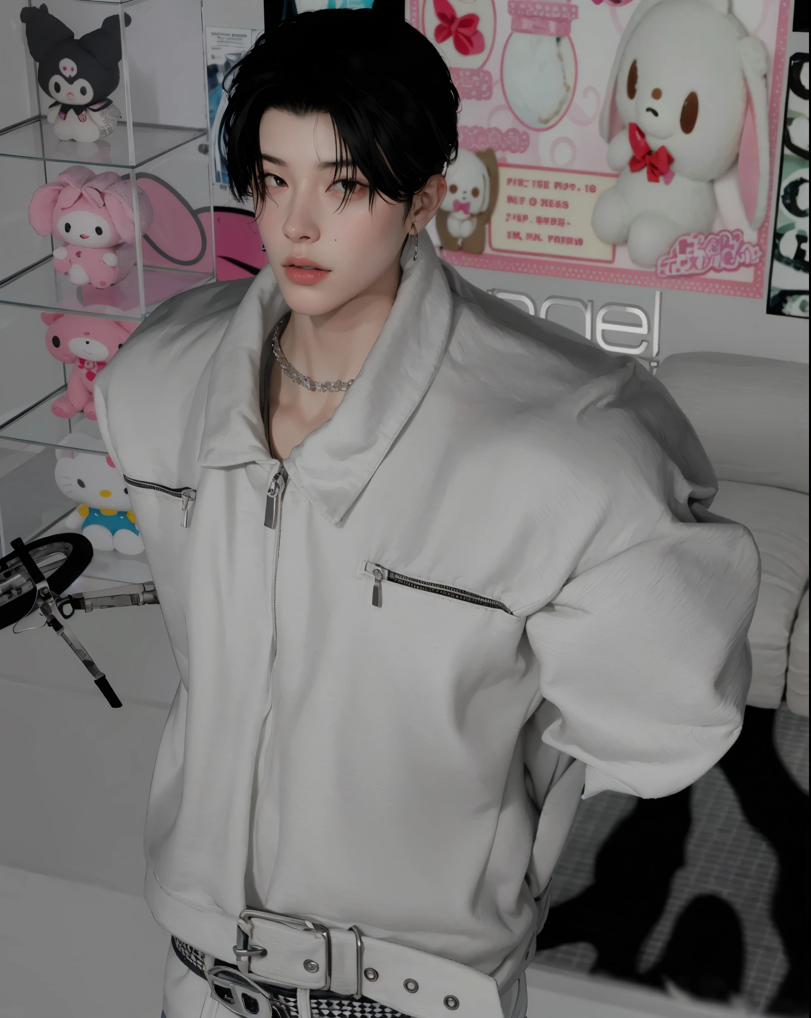 Beautiful detailed skin, Detailed Body, beautiful detailed hair, 