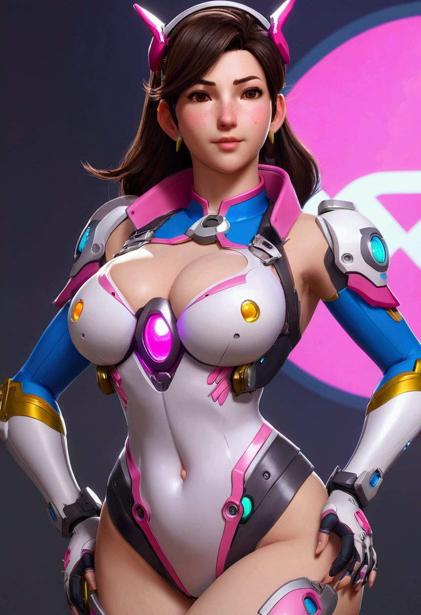((best qualityer)), ((work of art)), (detailded), Dva Overwatch2, big breasts, no clothing
