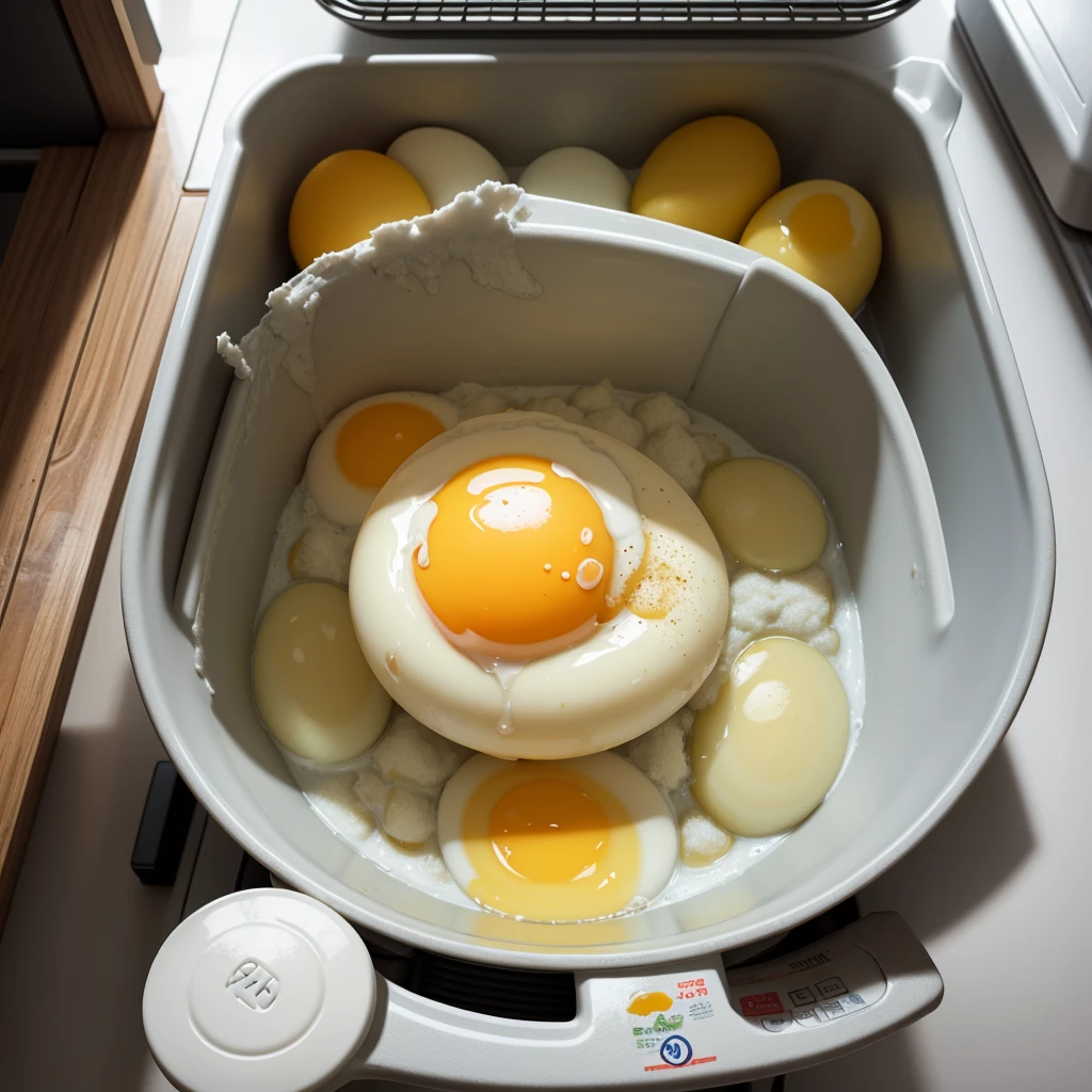Frying eggs in the freezer