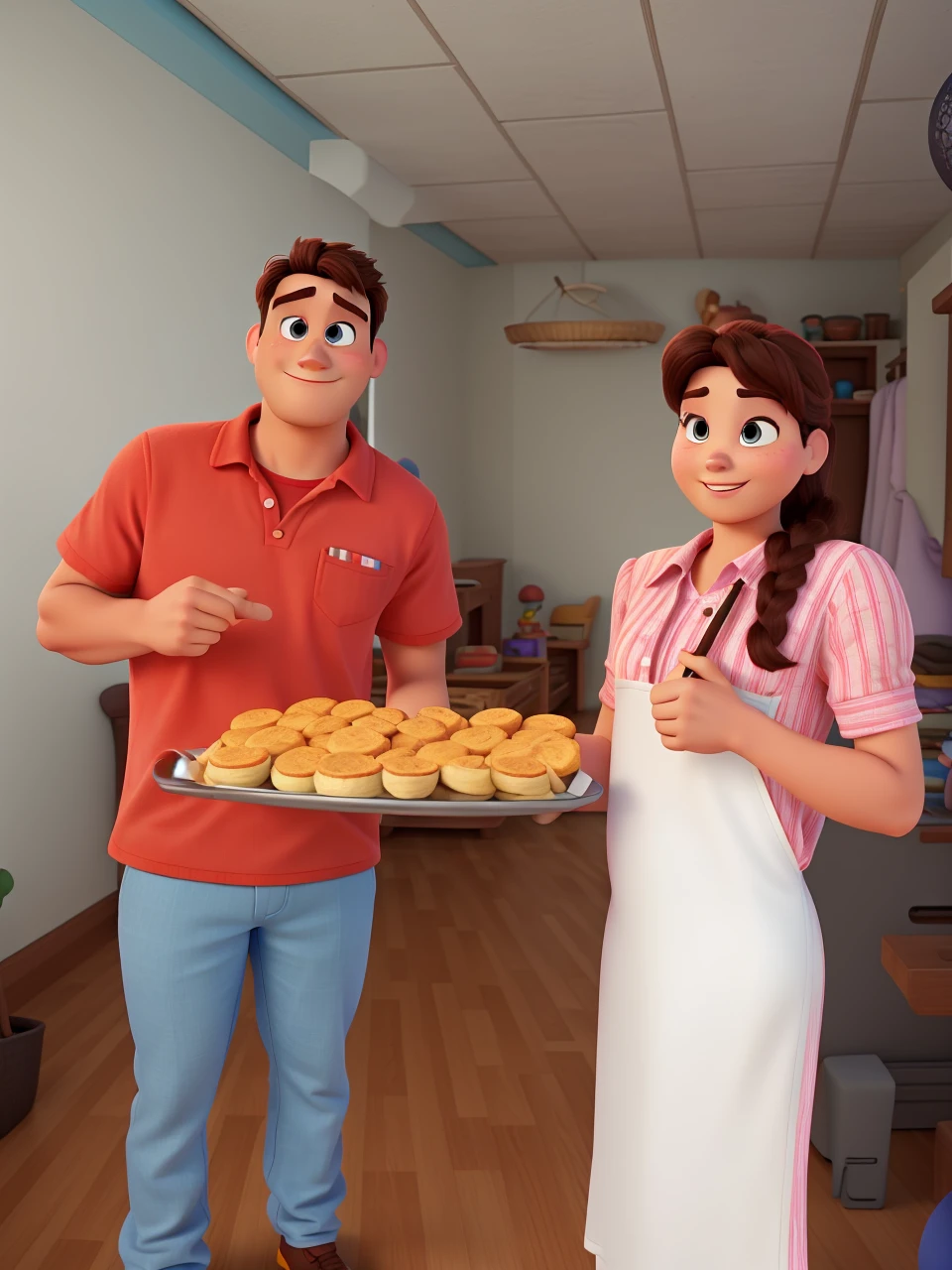 Man and woman Disney pixar movie