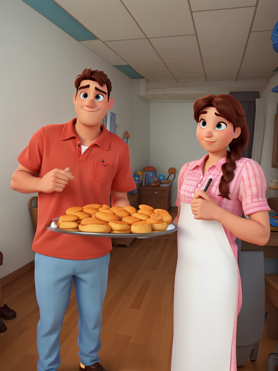 Man and woman Disney pixar movie