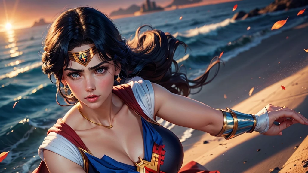 1 girl, elaborate dress, off the shoulder dress, exposed shoulders, dark hair, beautiful face, beautiful eyes, castle, fantasy, detailed, masterpiece, high quality, jewelry, crown, princess, sultry look, seductive
