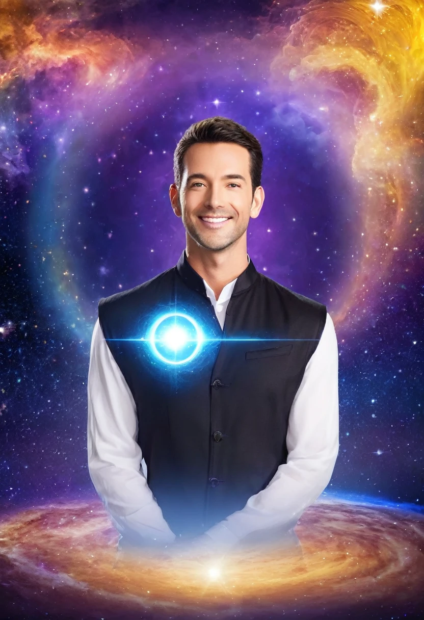 create a MALE avatar for a law of attraction channel